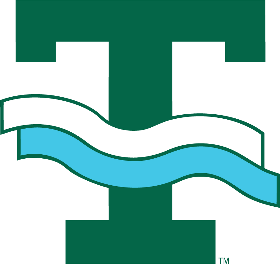 Tulane Green Wave 1986-1998 Primary Logo diy DTF decal sticker